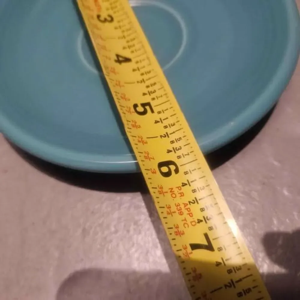 Fiestaware Turquoise Saucers - Set of 2 5
